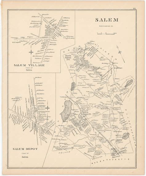 Salem, New Hampshire 1892 – WardMaps LLC