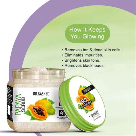 Papaya Scrub for Brightening Skin - Dr.Rashel