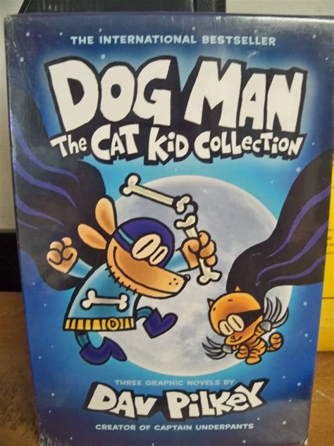 Buy NEW Dog Man The Cat Kid Collection by Dav Pilkey 2019 3 pack Online ...