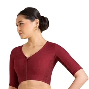 Buy Studio Shringaar Women's Madras Handloom Cotton Side Stretchable ...