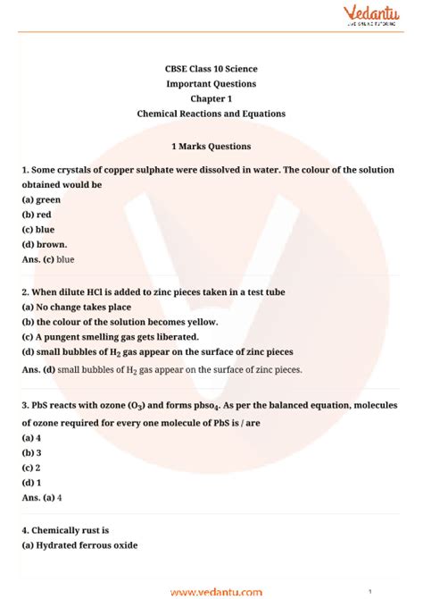 Image result for Important Questions Class 10 Science PDF