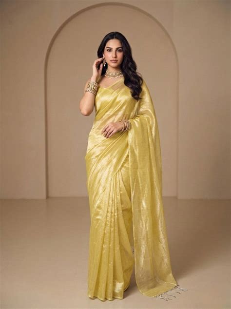 Navira Handloom Tissue Saree | MĀYIN India