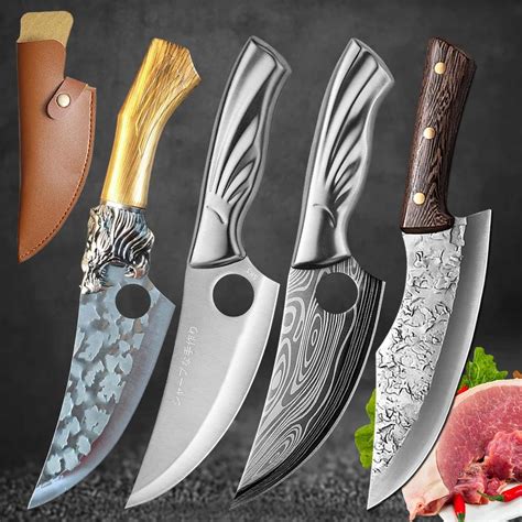 Cheap Handmade Forged Stainless Steel Kitchen Knives Boning Knife Meat ...