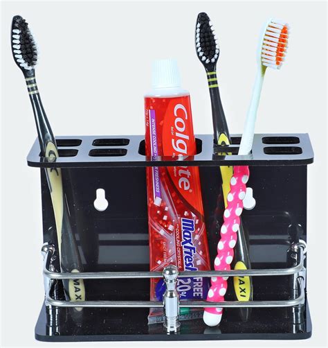 Boelon Self Adhesive Wall Mounted Toothbrush Holders for Bathrooms ...