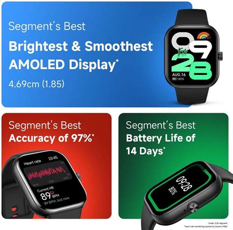 REDMI Watch Move 1.85 Premium AmoLED,14 Day Battery,Best Accuracy,Dual ...