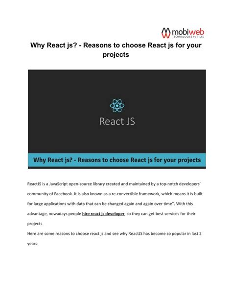Why Learn React JS 的图像结果