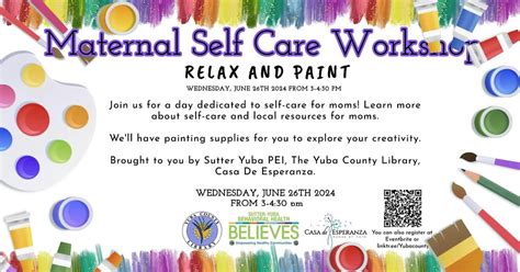 Maternal Self Care Workshop: Relax and Paint!, Yuba County Library ...