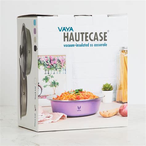 Buy VAYA Hautecase Solid Casserole with Glass Lid - 1500 ml from Vaya ...