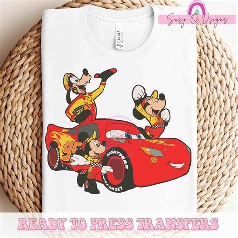 Mickey and Cars Friends Image Transfers, Mickey Friends Sublimation ...
