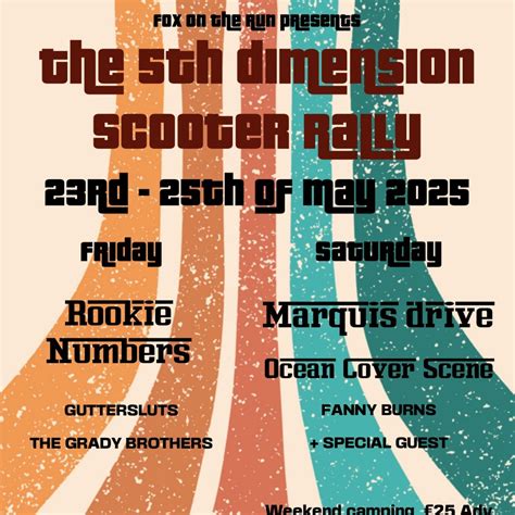 The 5th Dimension Scooter Rally 2025, Barlestone St Giles Football Club ...