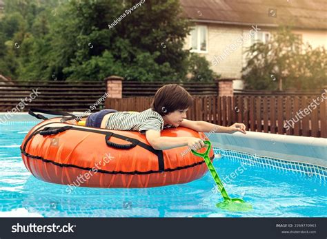 Six Years Old Boy Swimming Tube Stock Photo 2269770943 | Shutterstock