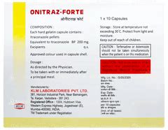 Onitraz Forte Capsule 10: Uses, Side Effects, Price & Substitutes