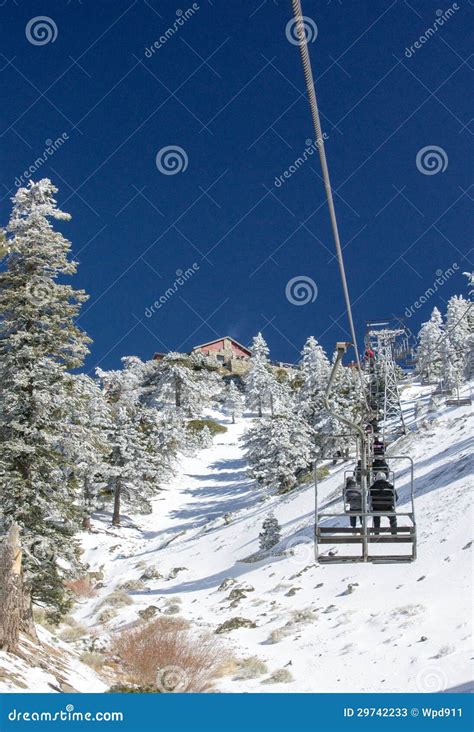 Mt. Baldy Chair Lift stock image. Image of sports, sport - 29742233
