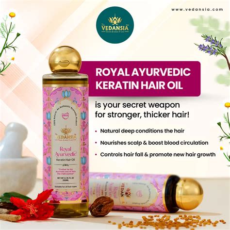 Royal Ayurvedic Keratin Hair Oil – Vedansia
