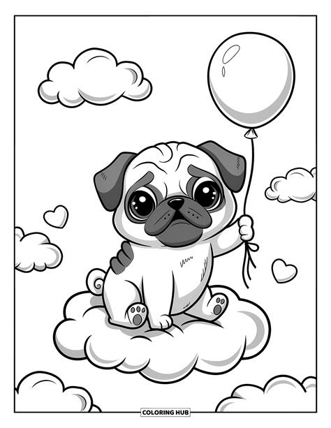 100+ Pug Coloring Pages for Kids & Adults (Free Printable PDFs)
