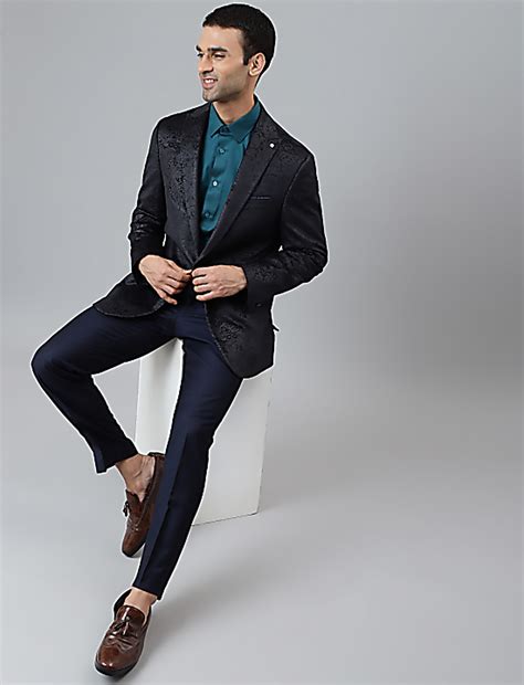 Buy Premium Velvet Peak Lapel Blazer at Marks & Spencer