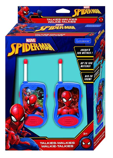 LEXIBOOK TW12SP Spider-Man Spiderman Walkie-Talkies, Blue/Red – TopToy