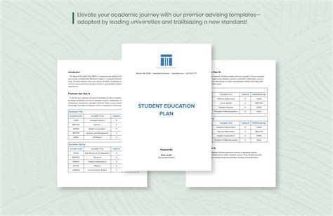 Student Education Plan Template in Word, PDF - Download | Template.net