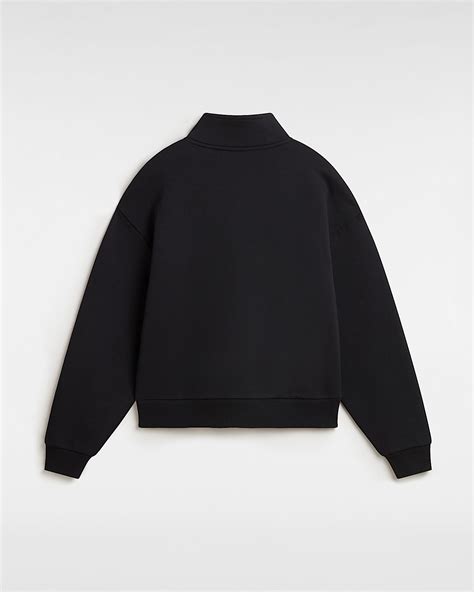 Leighton Mock Neck Sweatshirt in Black| Vans UK