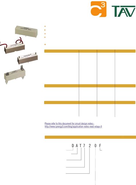 D Series Datasheet by Cynergy 3 | Digi-Key Electronics