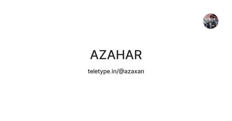 AZAHAR — Teletype