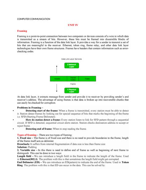 UNIT 4 Notes Computer Communication - COMPUTER COMMUNICATION UNIT IV ...