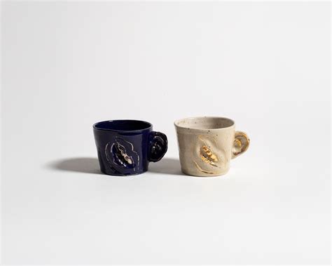 Akiko Hirai "Not I", Samuel Beckett Mug in Dark Blue in DARK BLUE ...