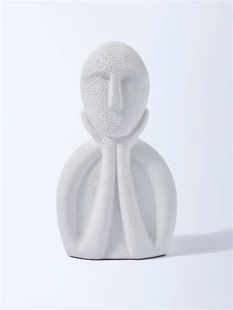 Buy Westside Home White Face Decorative Object from Westside