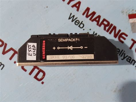Semikron Semipack 1 Skke 81/06 3733 Diode Module – Aeliya Marine Tech