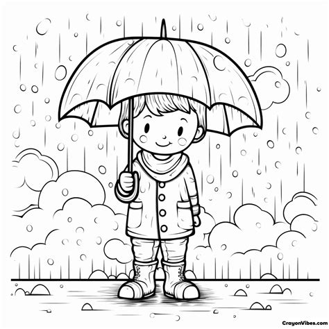 Rainy day coloring pages for preschoolers toddlers – Artofit