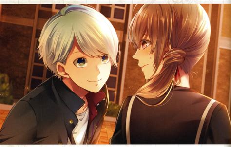 Wallpaper smile, school uniform, visual novel, the guy with the girl ...