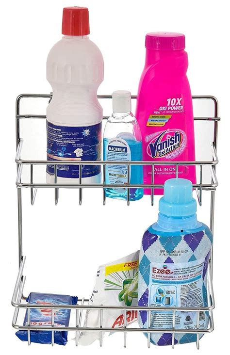 Home Lane Stainless Steel Wall Mounted Kitchen rack and Detergent Rack ...