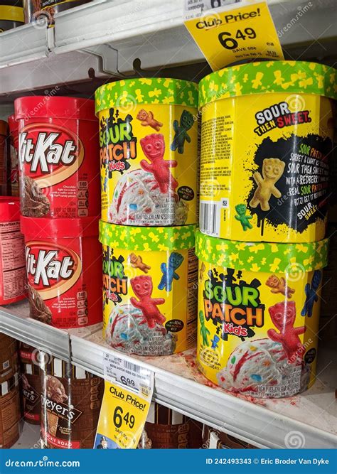 Sour Patch Kids and Kit Kat Ice Cream for Sale at Safeway Editorial ...