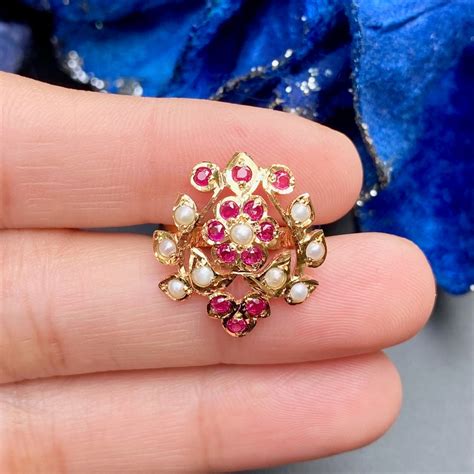 Jadau Ring For Girls | Gold Plated on Silver Jewelry For Gifting LR 07