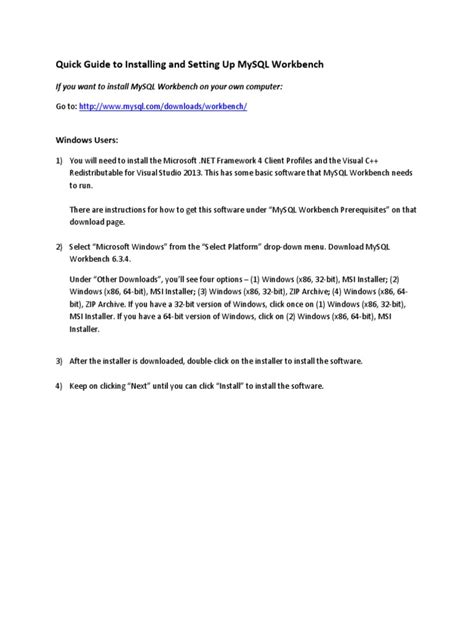 MySQL Workbench Tutorial PDF 的图像结果