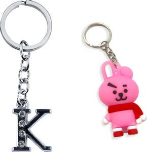 Newview COOKY K BTS Army Characters 3D Rubber Keychain and Keyring Key ...