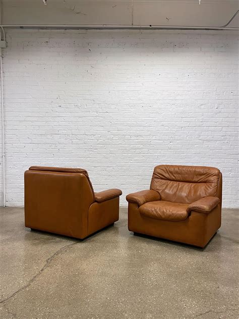 De Sede DS-66 Lounge Chairs in Cognac Leather at 1stDibs | leather ...
