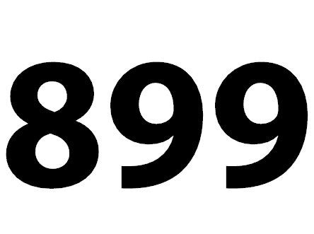 Zahl 899