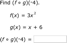 IXL - Composition of linear and quadratic functions: find a value ...