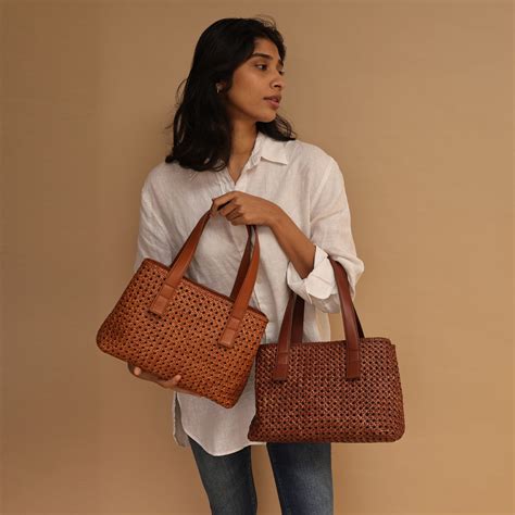 Calonge - Handwoven Top Handle Bag - Women