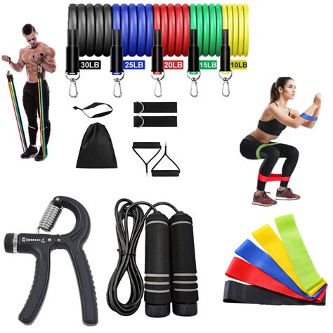 Kit Fitness Donna Completo - Fasce Elastiche, Corda, Cintura Glutei, Palla Massaggio, Zaino, Per Allenamento Casa/palestra