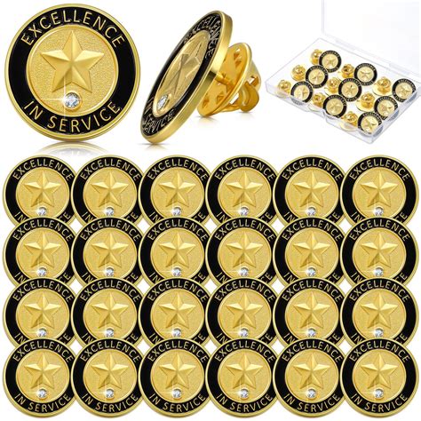 Buy 24 Pcs Employee of The Month Lapel Pin 3/4 Inch Employee Enamel ...