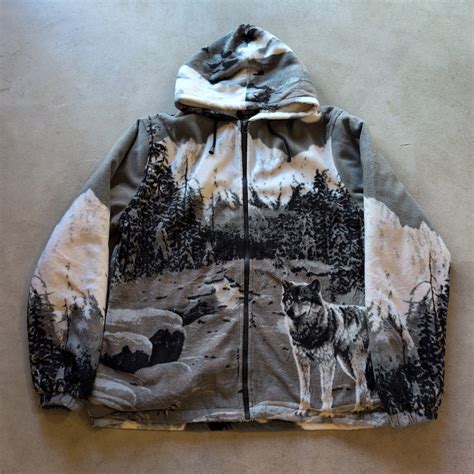 "Wolf Design Both Sides Fleece Jacket" | NER ネル 下北沢 古着屋 vintage junk ...