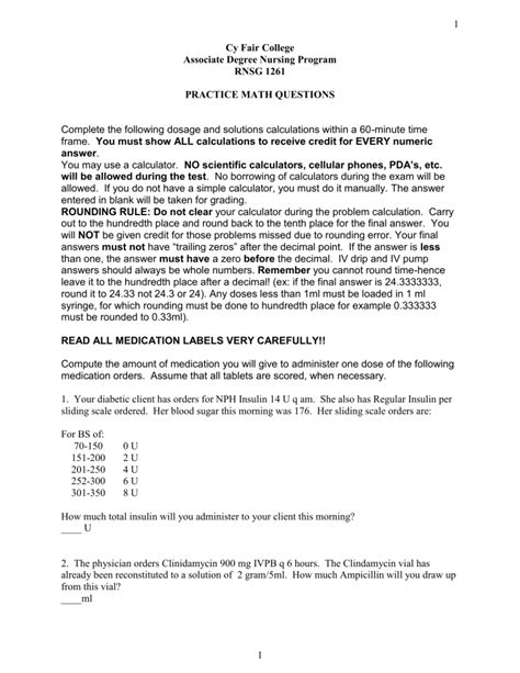 Image result for Practice Da Questions Nursing Math