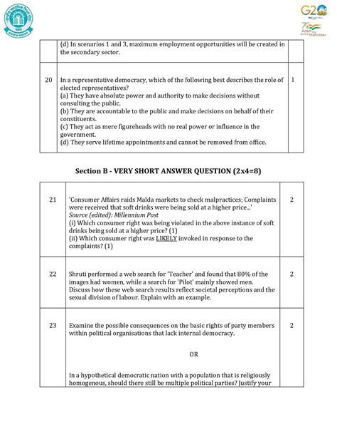 Image result for SST Sample Paper Class 10 Term 2