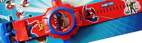 Anitas 24 Images Spiderman Projector Watch for Kids, Diwali Gift ...