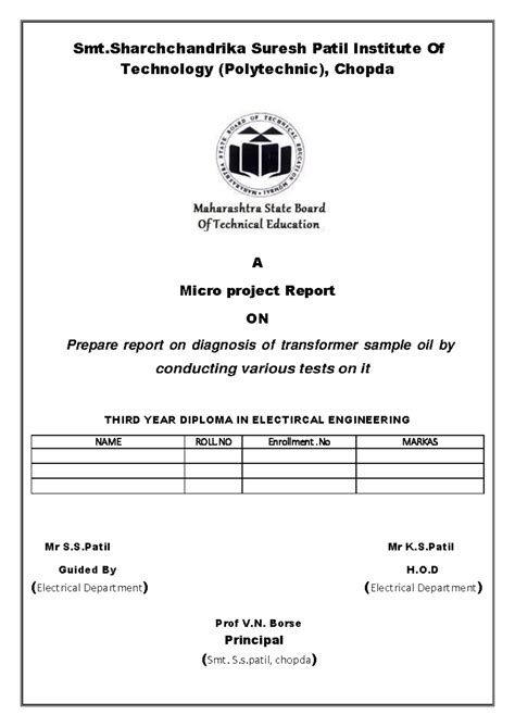 MEE 22625 (Micro project) - Smt Suresh Patil Institute Of Technology ...