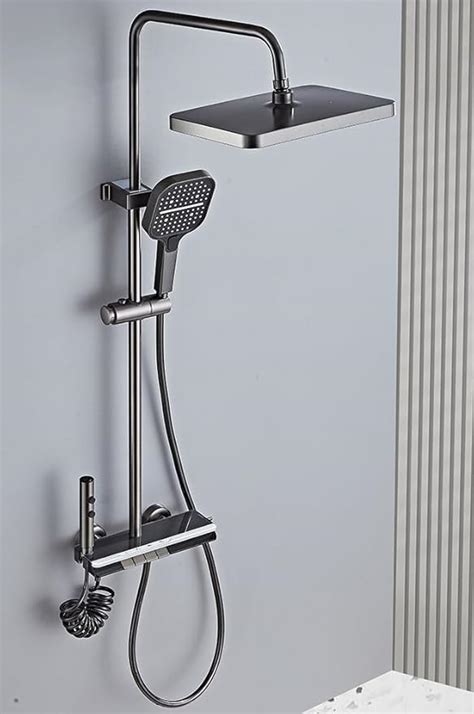 B Backline Luxury Shower Panel With Set Rainfall Shower For Bathrooms