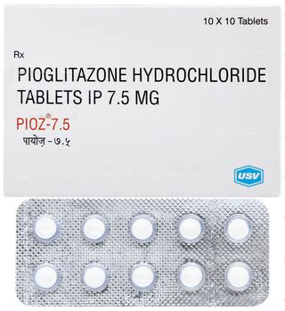Pioz 7.5 Tablet: Uses, Side Effects, Price & Substitutes