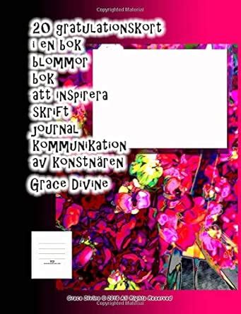20 Gratulationskort I En Bok Blommor Bok Att Inspirera Skrift Journal ...